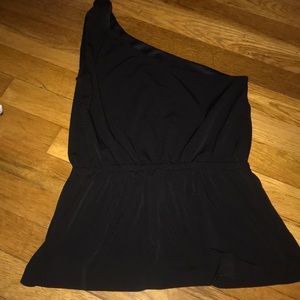 Black off the shoulder blouse